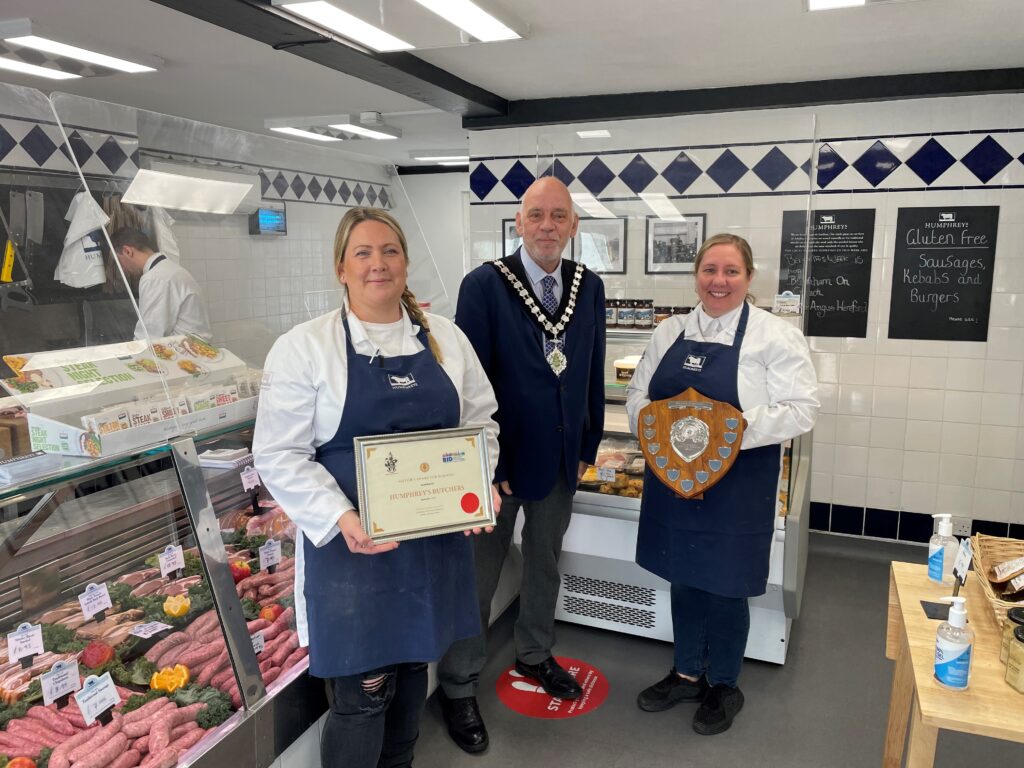 Humphrey’s Butchers win the September Mayor’s Award for Business