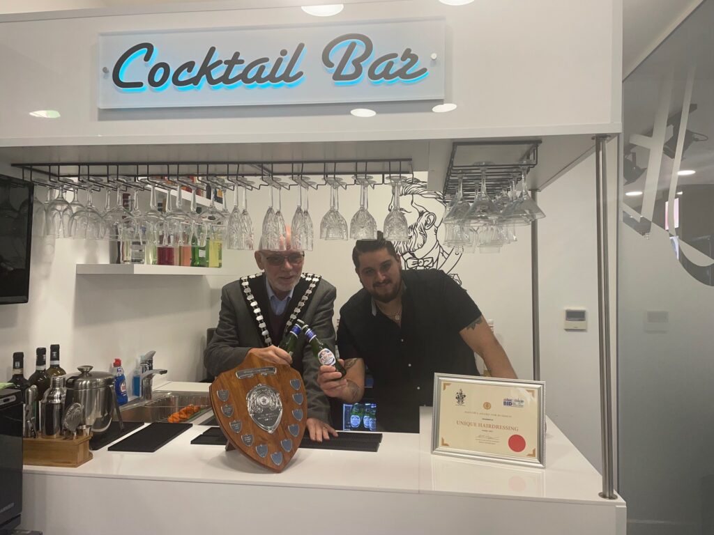 Cocktail Bar idea wins Unique Hairdressing the Mayor’s Award for October
