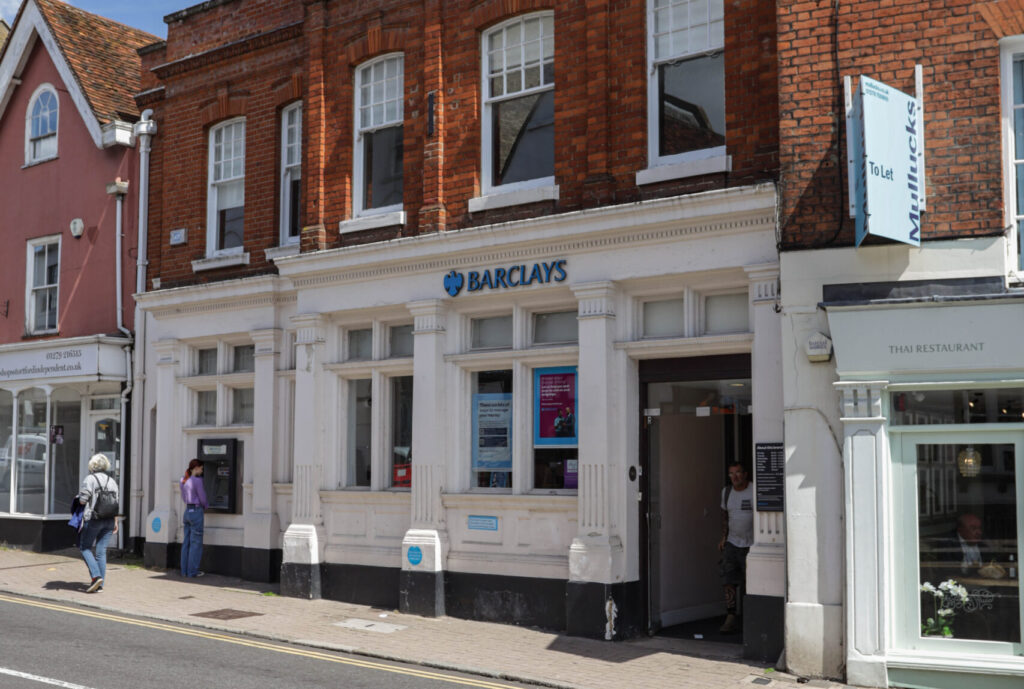 A wealth of high-street banking options in the town