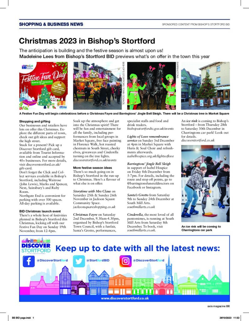 Axis Magazine: Christmas in Stortford